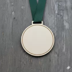 Medal okrągły 10x10 cm - pusty + ramka